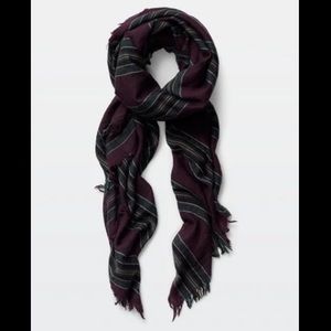 Aritzia Wilfred Mixed Stripe Wool Blanket Scarf